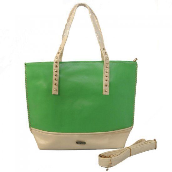 Coach Stud North South Large Green Totes CJJ - Click Image to Close